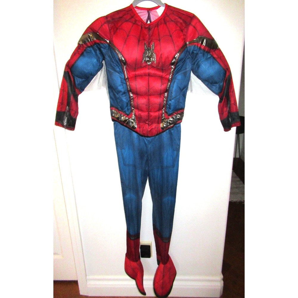 Rubies Marvel Spiderman Padded 1 Piece Costume Youth Size Large NO‎ Gloves/Mask